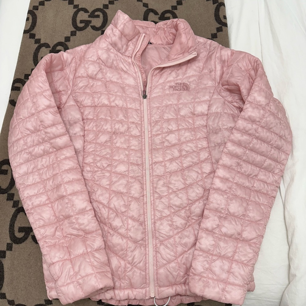 The North Face Pink Thermoball Eco Jacket. Size small